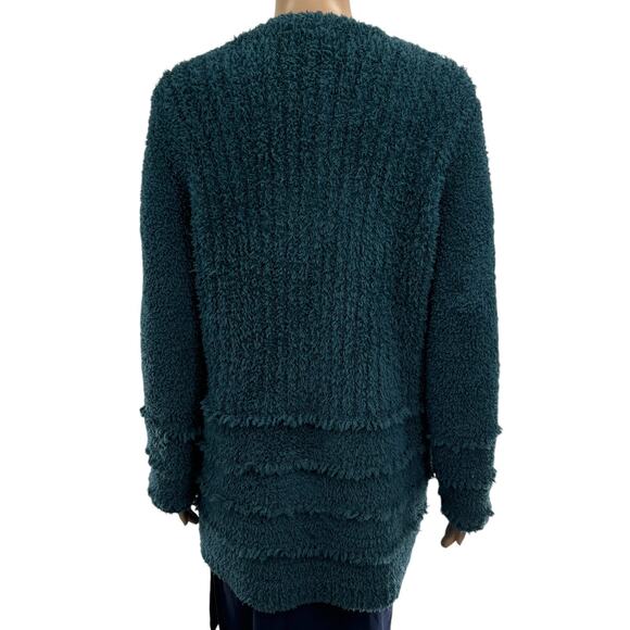 Barefoot Dreams Teal CozyChic Boardwalk Cardigan Sweater - Picture 9 of 12